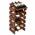 Razoredge 18 Bottle Dakota Wine Rack with Display Top - Mahogany RA3259821